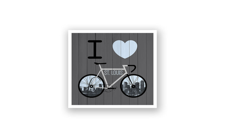 St. Louis City Skyline Bicycle At