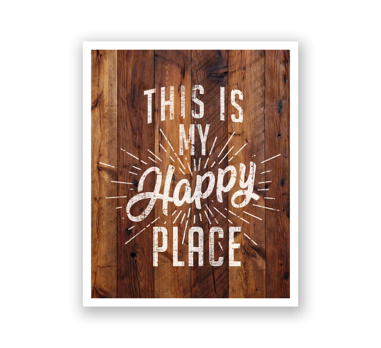 Wooden Wall Art - This is My Happy Place