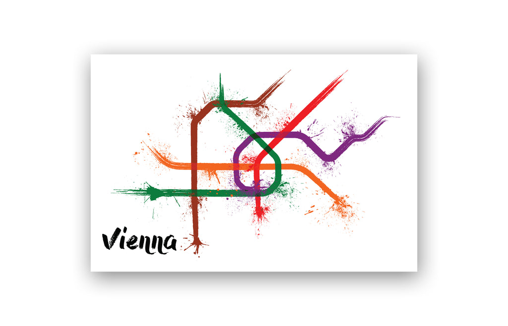 World Splatter Railroad Map Vienna