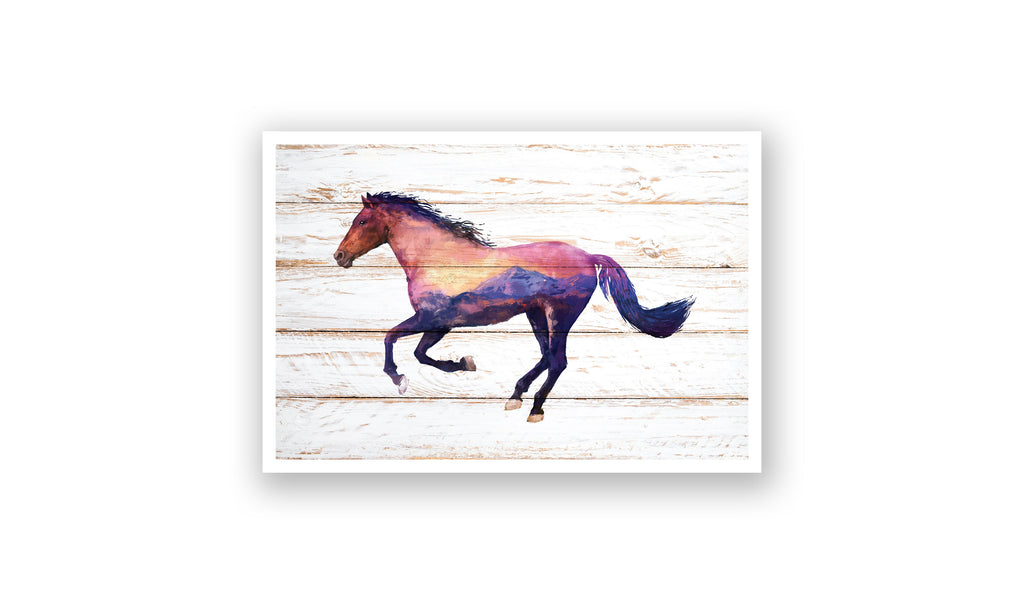 Horizon Horse Watercolor