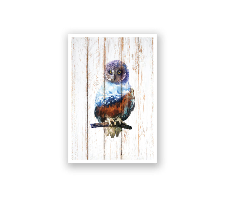 Woods Owl Watercolor