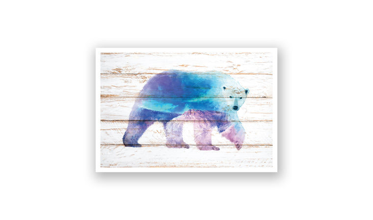 Mountain Polar Bear Watercolor