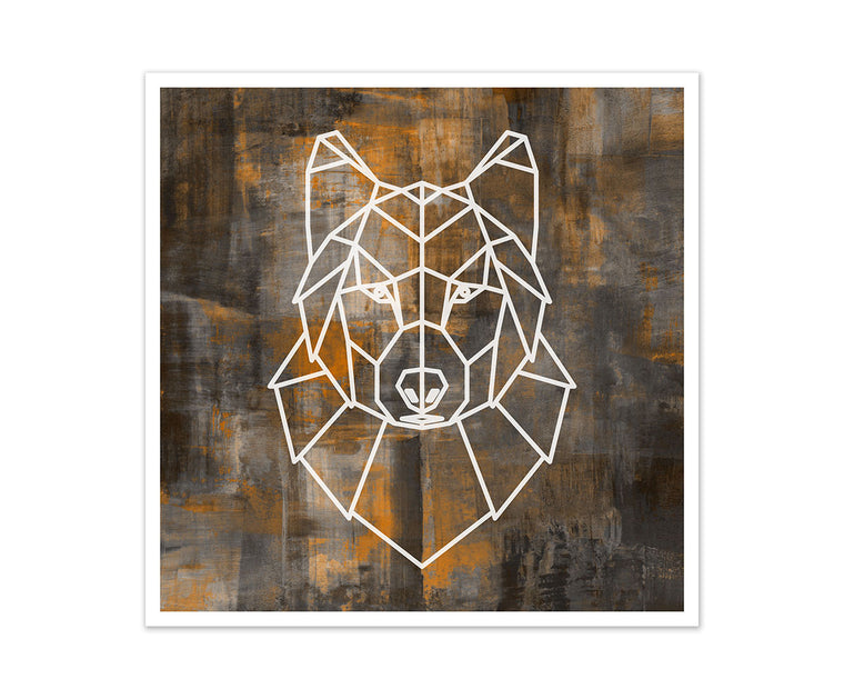 Wolf Geometric Art