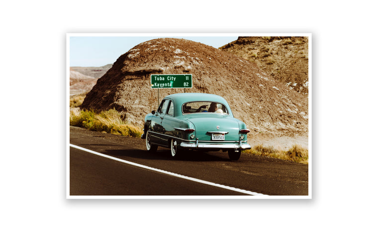 Green Car California Hills