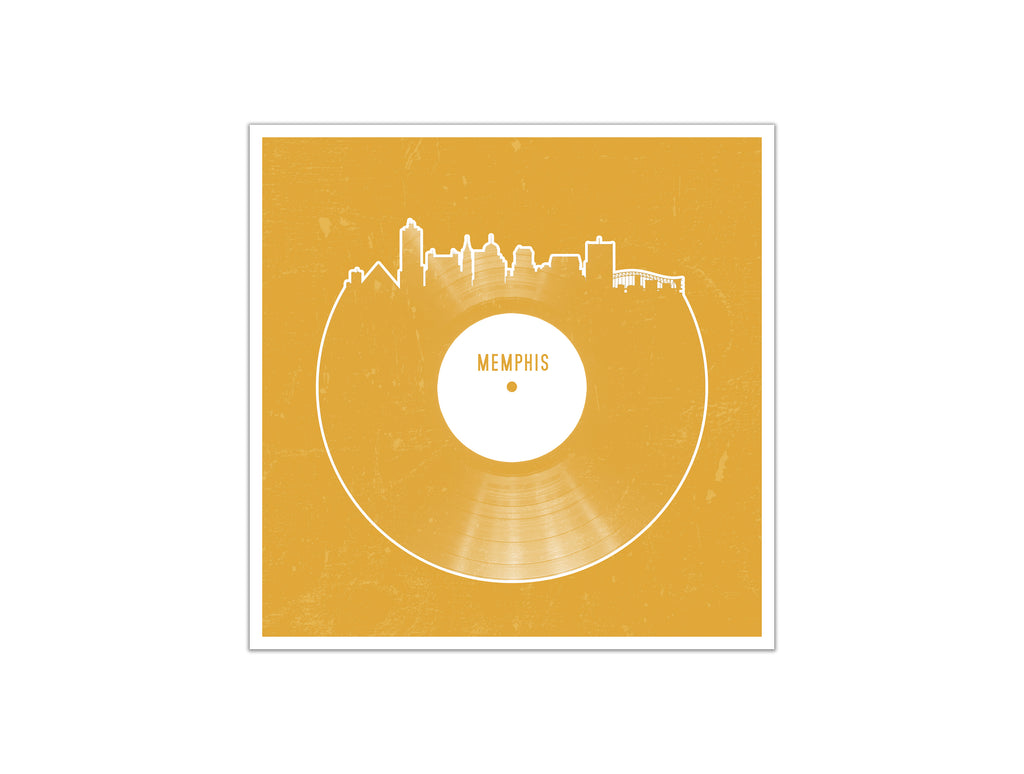 Vinyl Record Skyline - Memphis